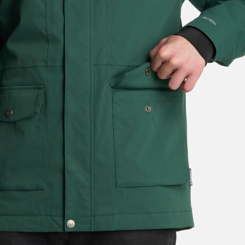 Chaqueta Teen Boy Roble B-Dry Hoody Verde Botella Lippi I25-4