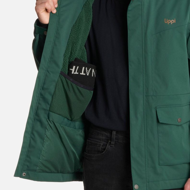 Chaqueta Teen Boy Roble B-Dry Hoody Verde Botella Lippi I25-5