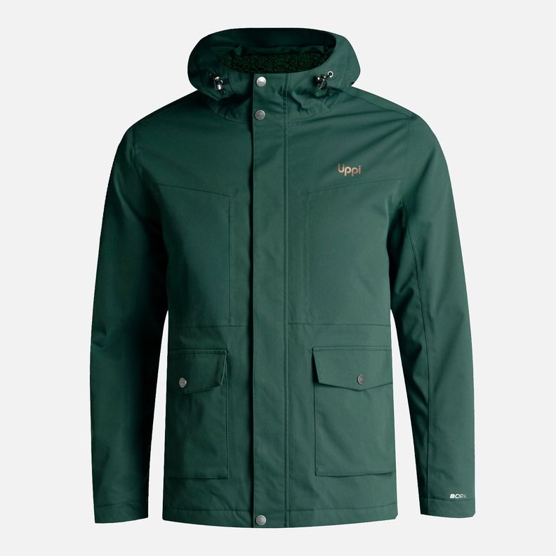 Chaqueta Teen Boy Roble B-Dry Hoody Verde Botella Lippi I25-7