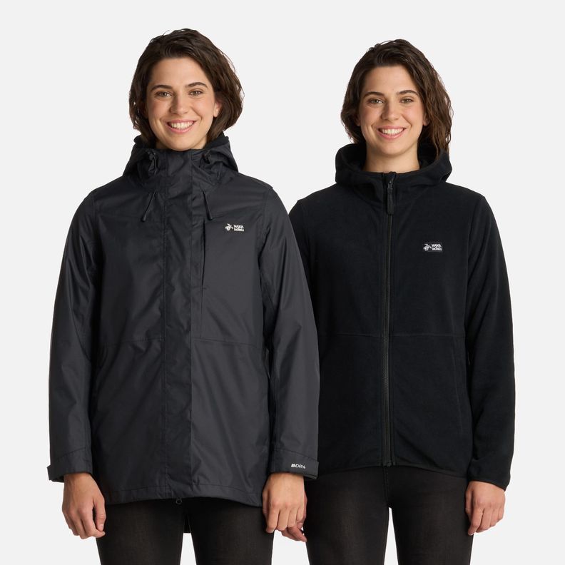 Chaqueta Mujer Corteza Negro Haka Honu