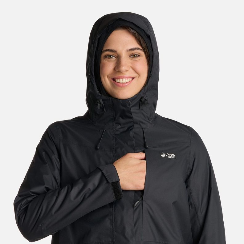 Chaqueta Mujer Corteza Negro Haka Honu I25-4