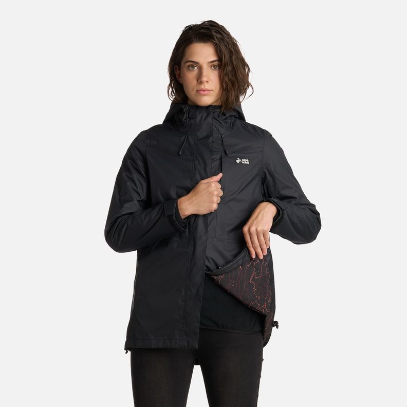 Chaqueta Mujer Corteza Negro Haka Honu I25-7