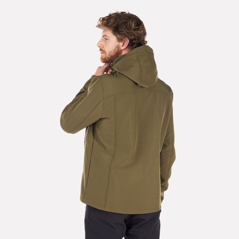 Chaqueta Hombre Macaya Softshell Hoody Jacket Oliva Oscuro Lippi-2