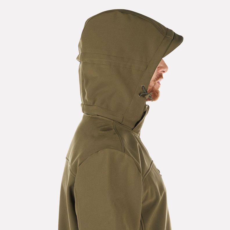 Chaqueta Hombre Macaya Softshell Hoody Jacket Oliva Oscuro Lippi-4