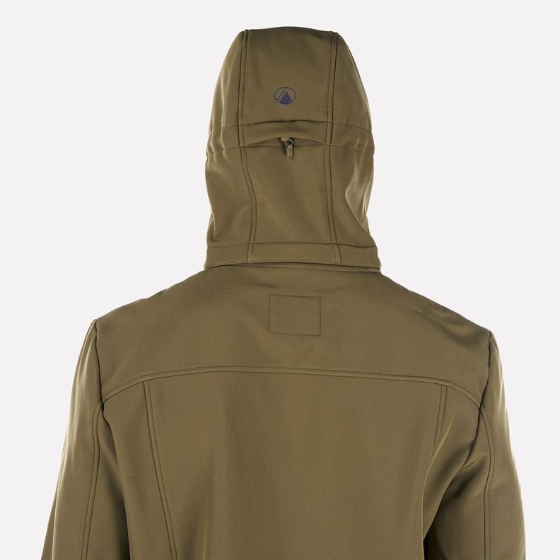 Chaqueta Hombre Macaya Softshell Hoody Jacket Oliva Oscuro Lippi-5