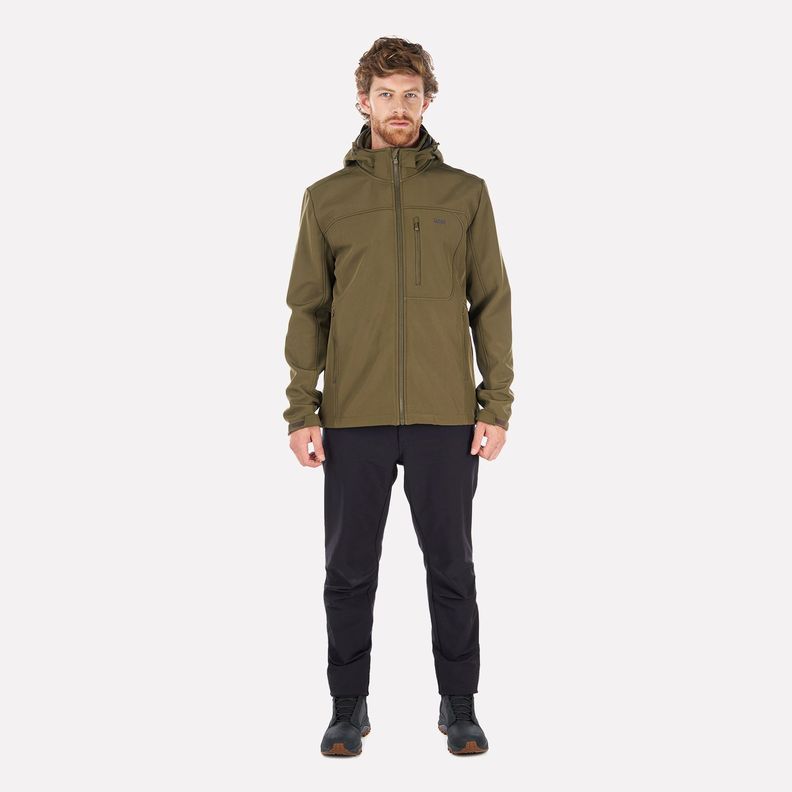 Chaqueta Hombre Macaya Softshell Hoody Jacket Oliva Oscuro Lippi-7