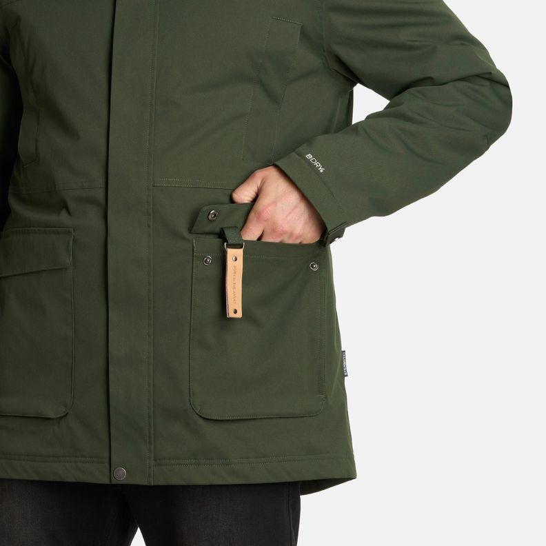 Chaqueta Hombre DayBreak B-Dry Verde Militar Lippi I25-5