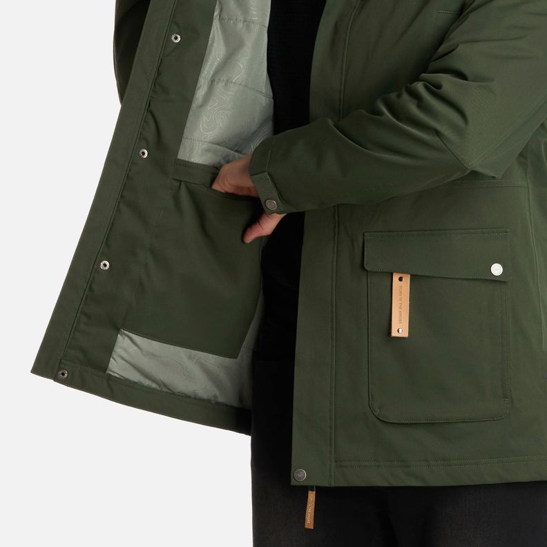 Chaqueta Hombre DayBreak B-Dry Verde Militar Lippi I25-8