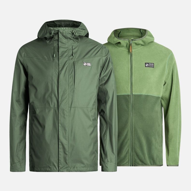 Chaqueta Hombre Corteza Verde Militar Haka Honu-0