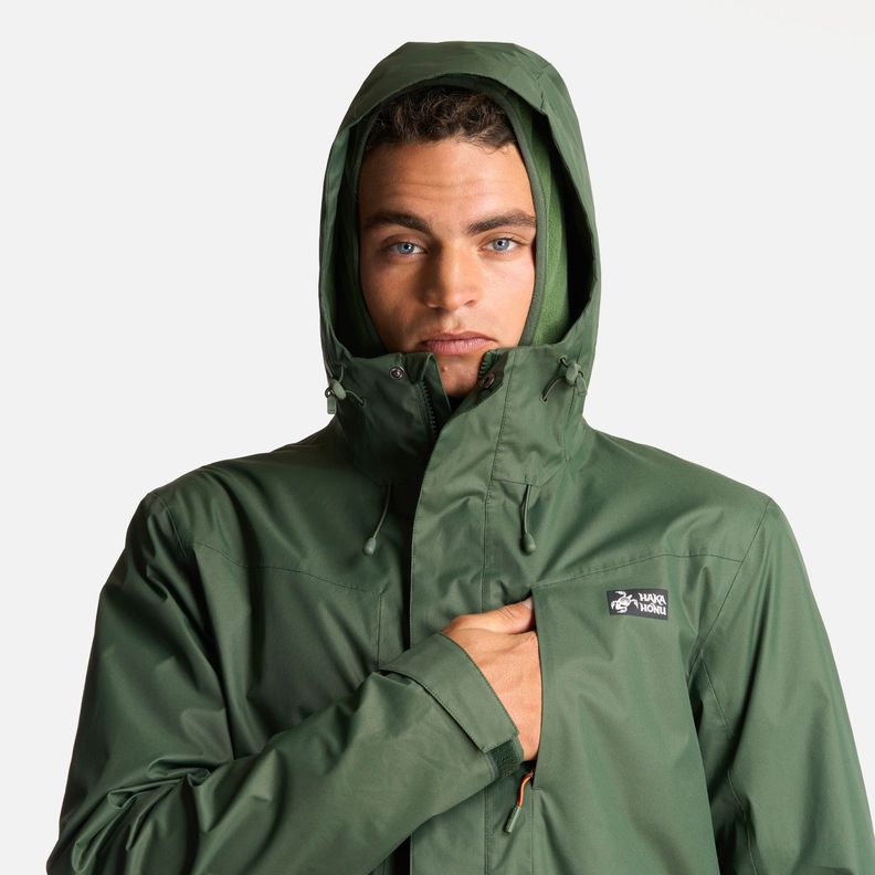 Chaqueta Hombre Corteza Verde Militar Haka Honu-6