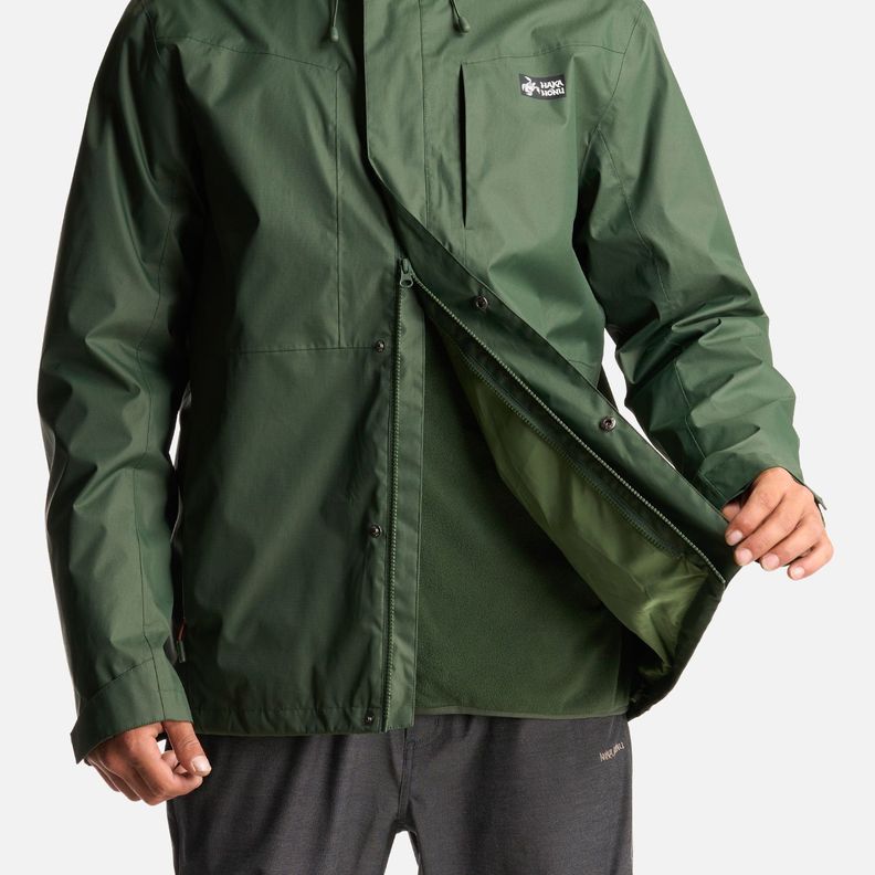Chaqueta Hombre Corteza Verde Militar Haka Honu-9