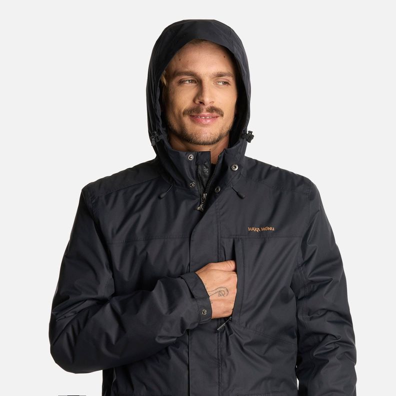 Chaqueta Hombre Terranova Negro Haka Honu I25-3