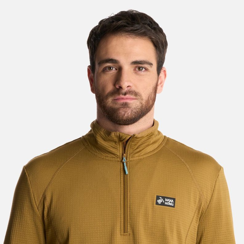 Polerón Hombre Taina Mostaza Oscuro Haka Honu V25-3