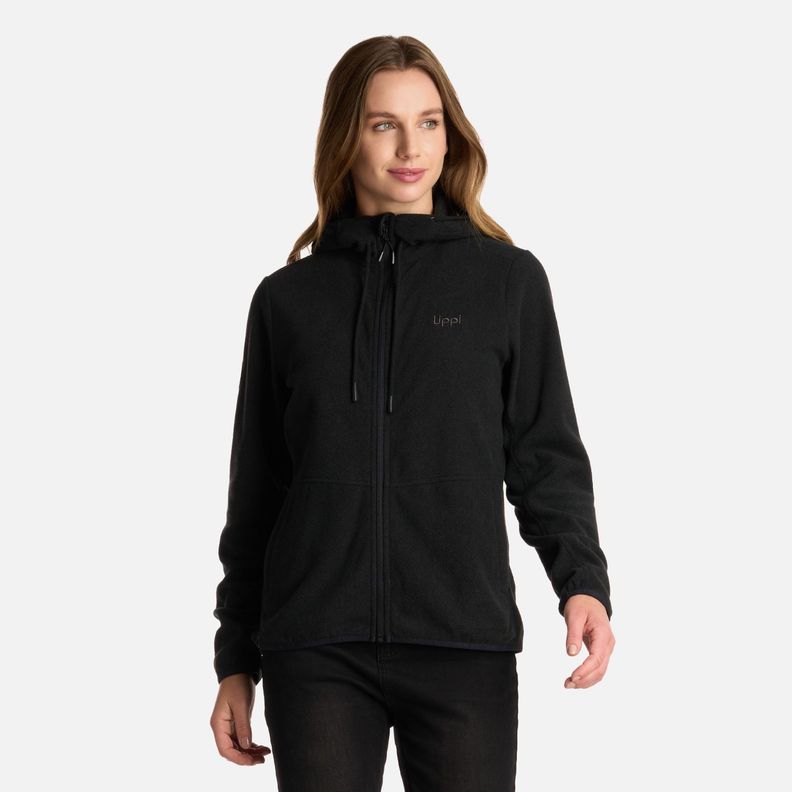 Polar Mujer Stripes Nano-F Full Zip Hoody Negro Lippi I25-0