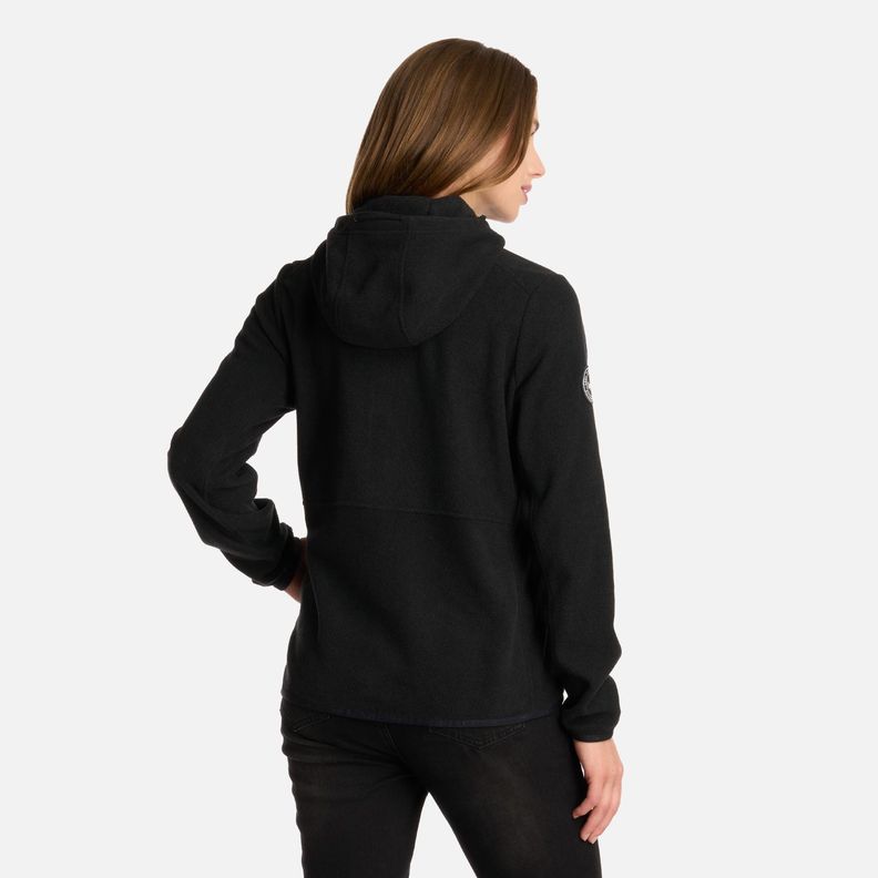 Polar Mujer Stripes Nano-F Full Zip Hoody Negro Lippi I25-2