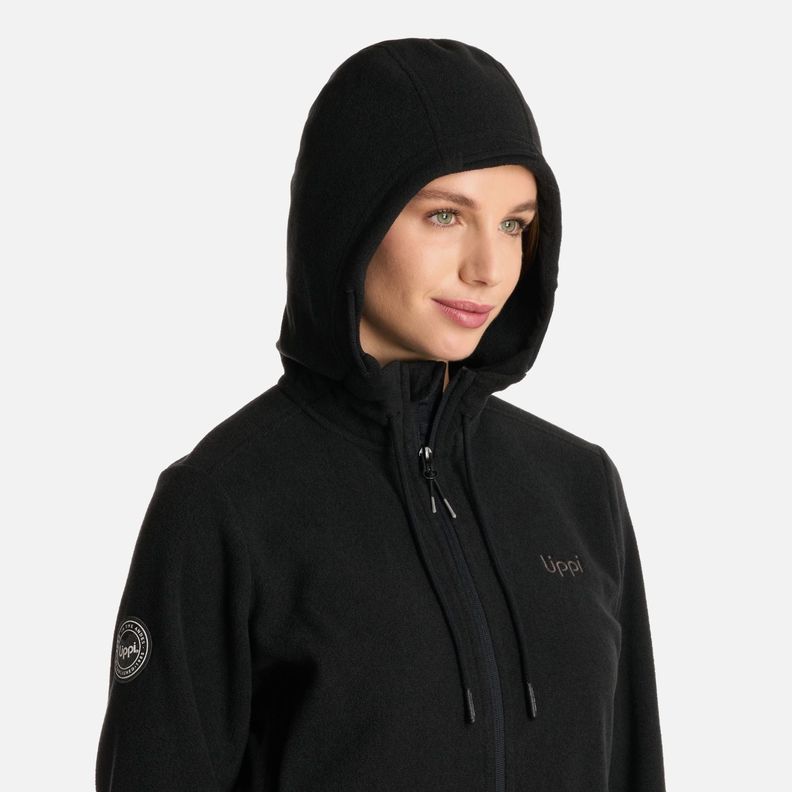 Polar Mujer Stripes Nano-F Full Zip Hoody Negro Lippi I25-3