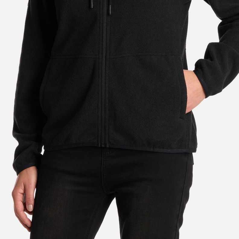 Polar Mujer Stripes Nano-F Full Zip Hoody Negro Lippi I25-4