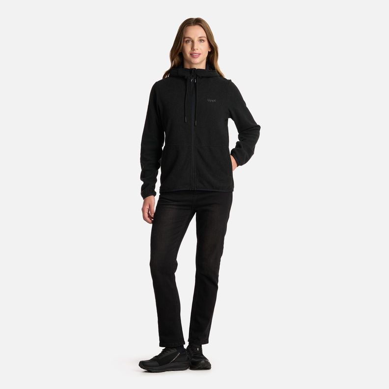 Polar Mujer Stripes Nano-F Full Zip Hoody Negro Lippi I25-5