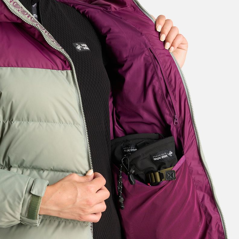 Chaqueta Mujer Campo Base Verde Claro Haka Honu-9