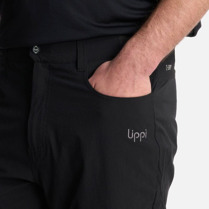 Pantalón Hombre Lennox Q-Dry Slim Fit Pants Negro Lippi V25-3