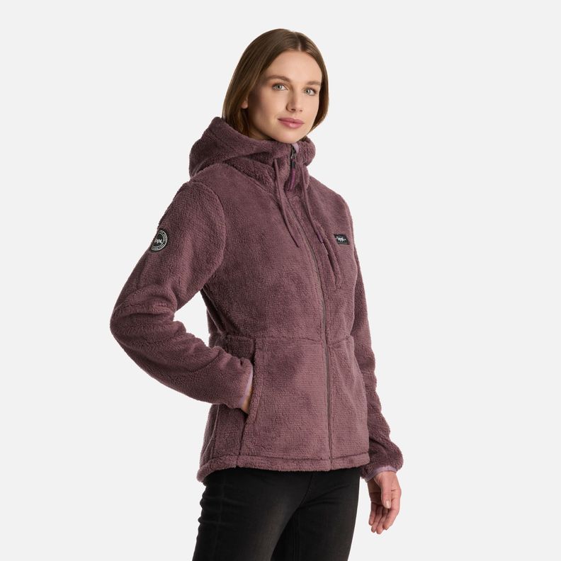 Polar Mujer Bear Shaggy-Pro Hoody Jacket Morado Lippi I25-1