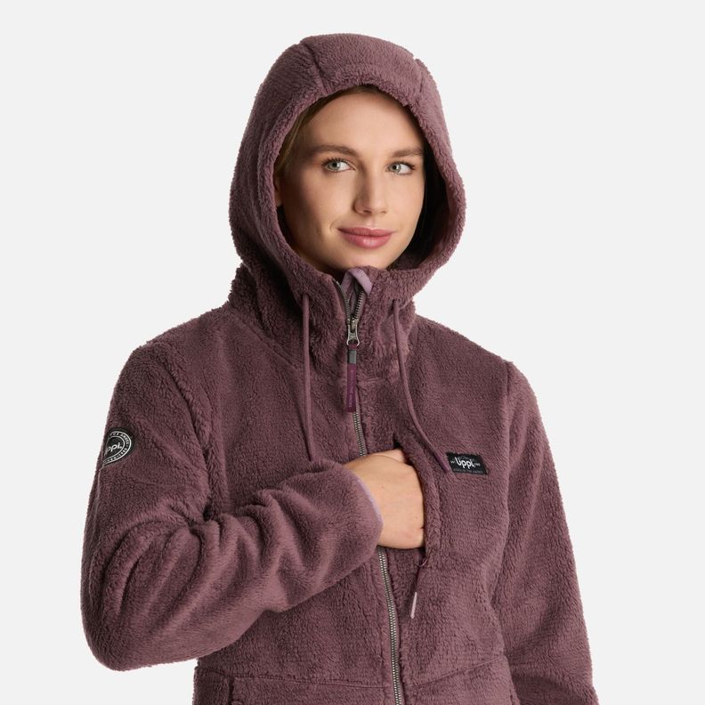 Polar Mujer Bear Shaggy-Pro Hoody Jacket Morado Lippi I25-3