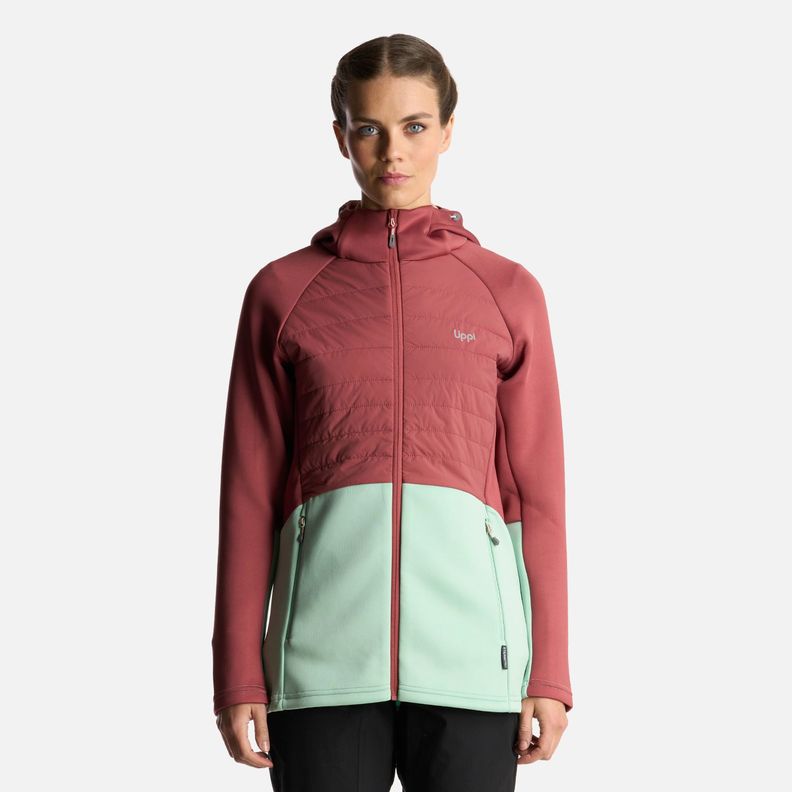 Poleron Mujer ColdMove WindBreaker SteamPro Hoody Jacket Rosado Oscuro Lippi-1