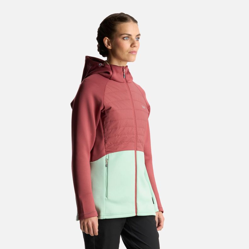 Poleron Mujer ColdMove WindBreaker SteamPro Hoody Jacket Rosado Oscuro Lippi-2
