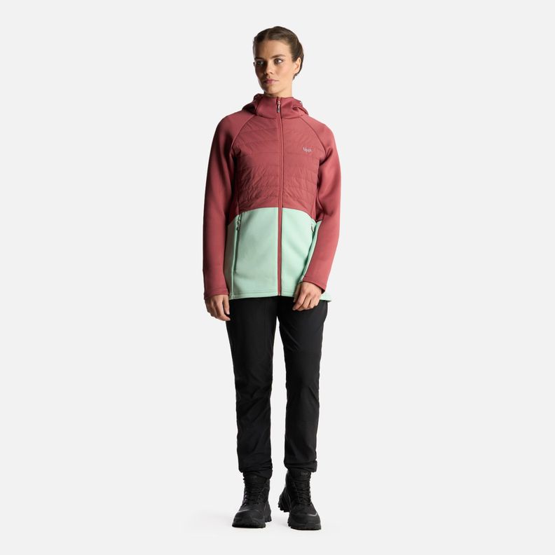 Poleron Mujer ColdMove WindBreaker SteamPro Hoody Jacket Rosado Oscuro Lippi-7
