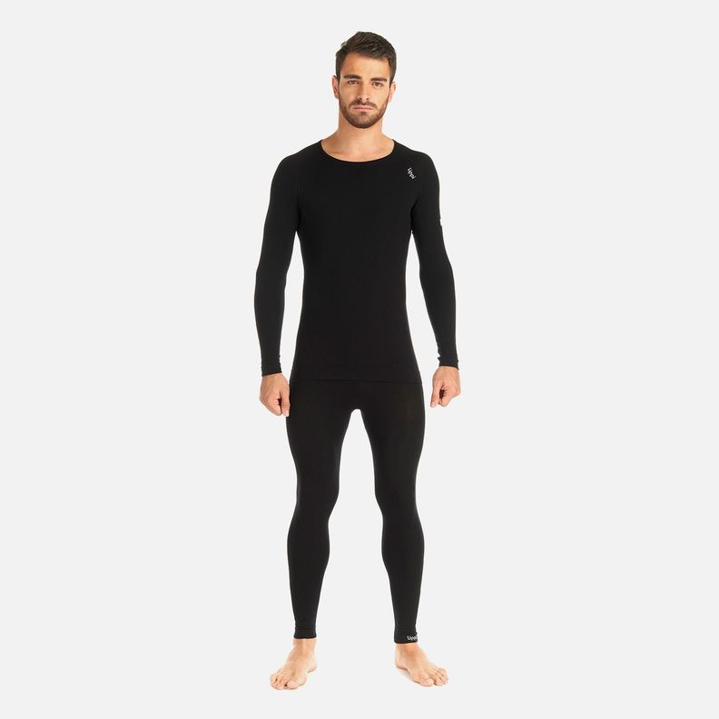 Primera Capa Hombre Skintec 1000 Seamless Bottom Negro Lippi I23-8