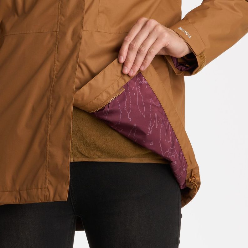 Chaqueta Mujer Corteza Mostaza Haka Honu I25-7