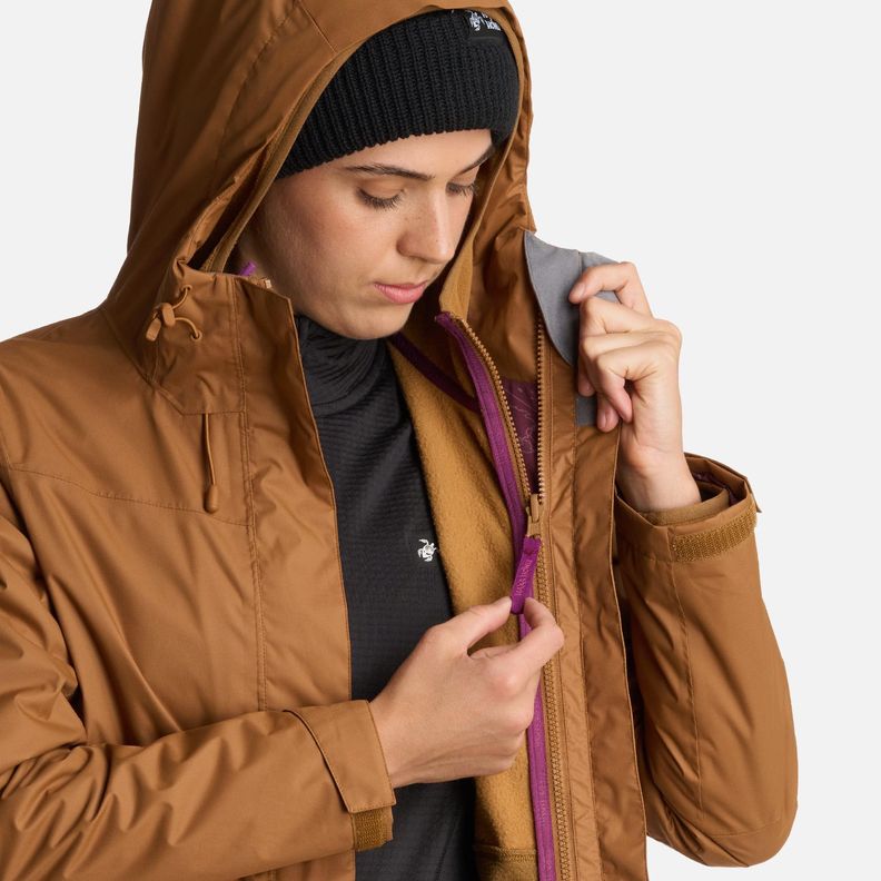 Chaqueta Mujer Corteza Mostaza Haka Honu I25-8