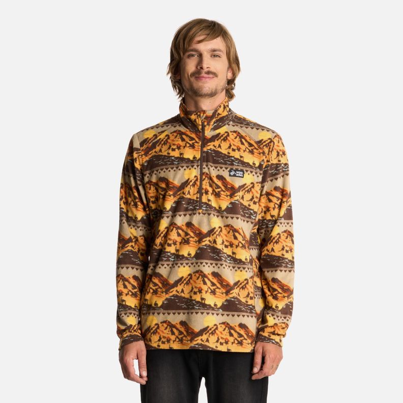 Polerón Hombre Asegurao Print Beige Haka Honu I25-0