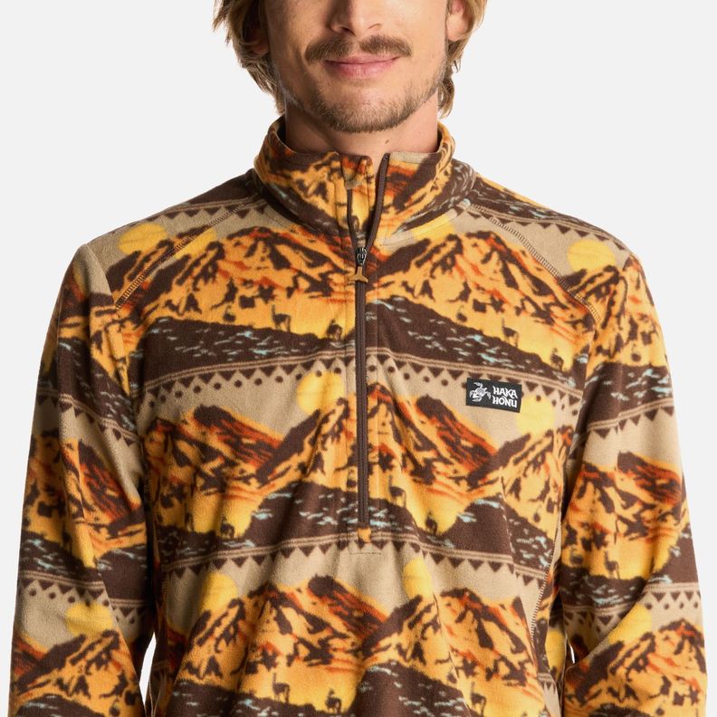Polerón Hombre Asegurao Print Beige Haka Honu I25-3