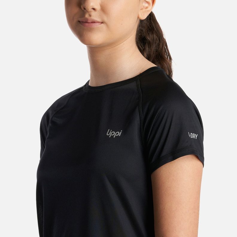 Polera Teen Girl Core Q-Dry T-Shirt Negro Lippi-3
