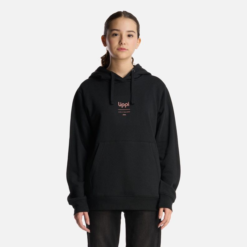 Polerón Teen Girl Ulmo MidPoint Hoody Negro Lippi V25-0