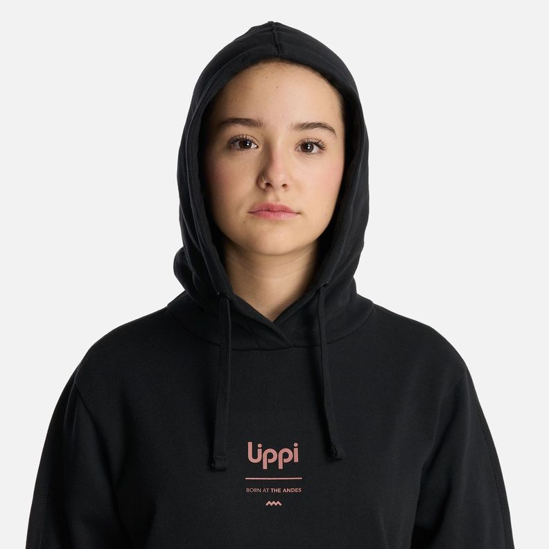 Polerón Teen Girl Ulmo MidPoint Hoody Negro Lippi V25-3