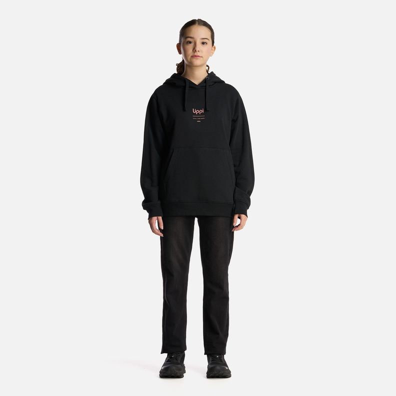Polerón Teen Girl Ulmo MidPoint Hoody Negro Lippi V25-5