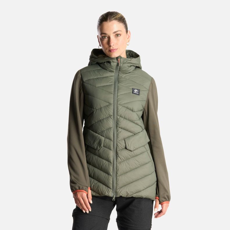 Chaqueta Mujer Altiplano Verde Grisaceo Haka Honu-1