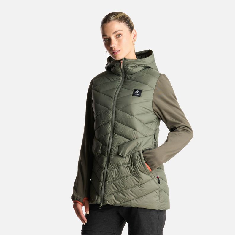 Chaqueta Mujer Altiplano Verde Grisaceo Haka Honu-2