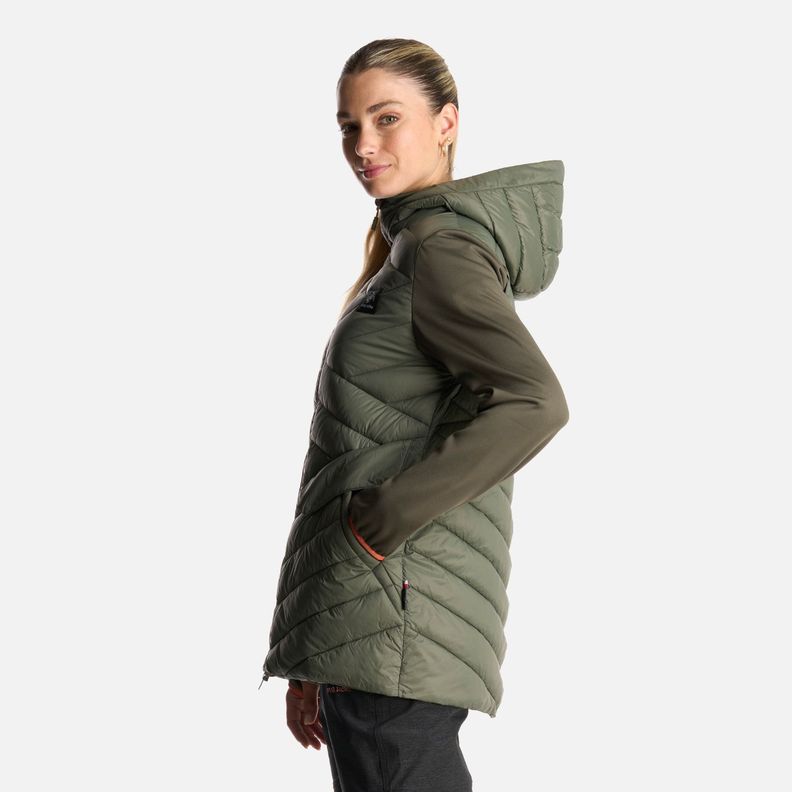 Chaqueta Mujer Altiplano Verde Grisaceo Haka Honu-3