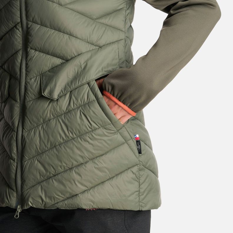 Chaqueta Mujer Altiplano Verde Grisaceo Haka Honu-6