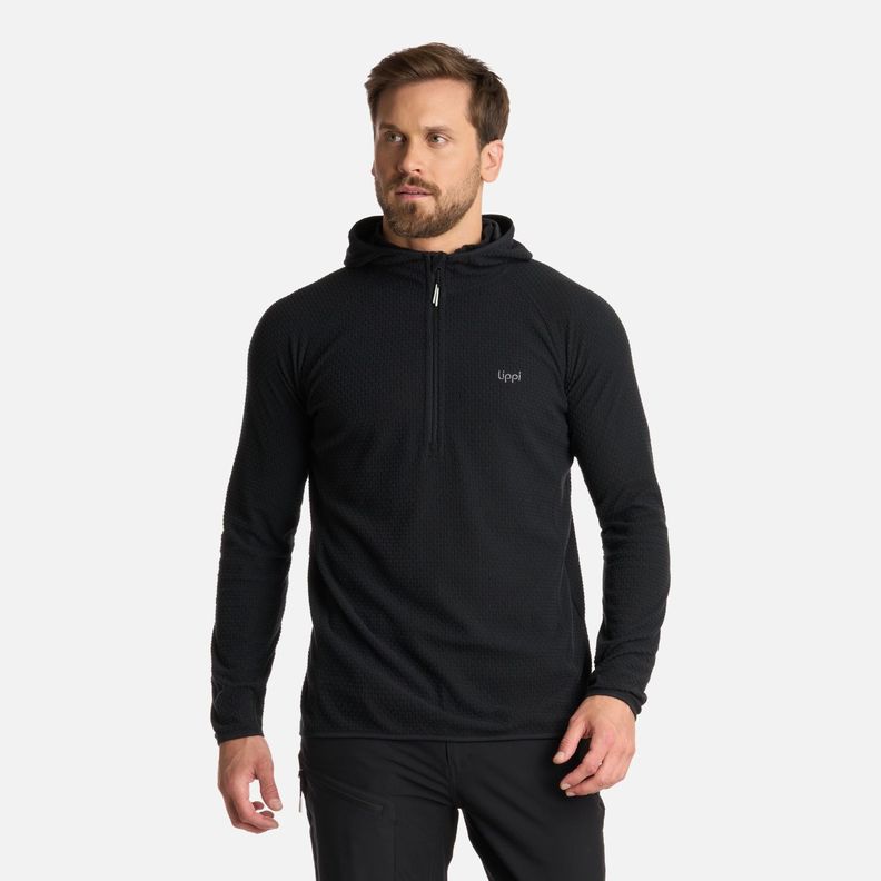 Polerón Hombre Jacaranda Nano-F 14 Zip Hoody Negro Lippi I25-0