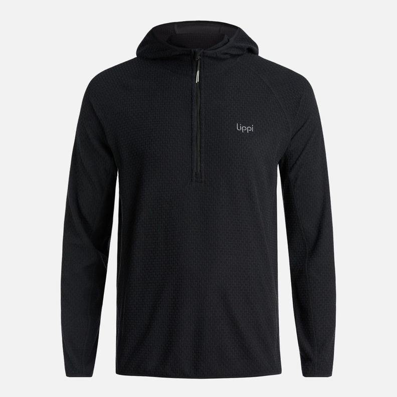 Polerón Hombre Jacaranda Nano-F 14 Zip Hoody Negro Lippi I25-5