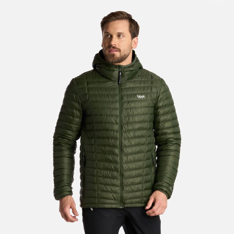 Chaqueta Hombre Peak Down Hoody Verde Militar Lippi I25-0