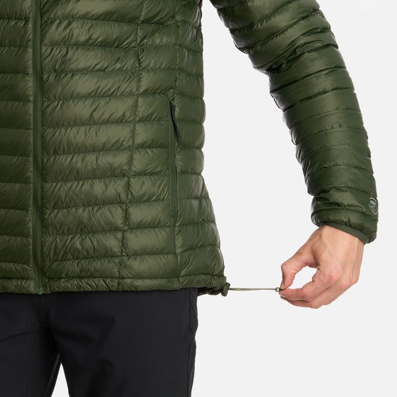 Chaqueta Hombre Peak Down Hoody Verde Militar Lippi I25-5