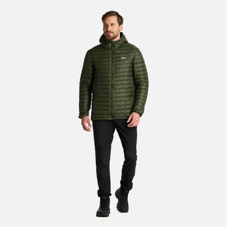 Chaqueta Hombre Peak Down Hoody Verde Militar Lippi I25-6