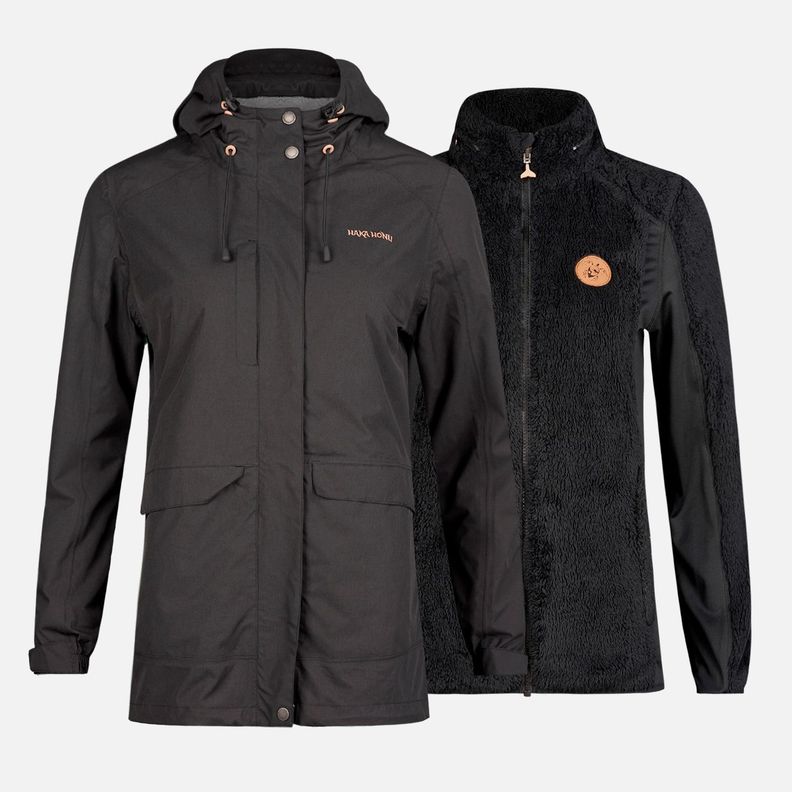 Chaqueta Mujer Kilperry Negro Haka Honu I22-0