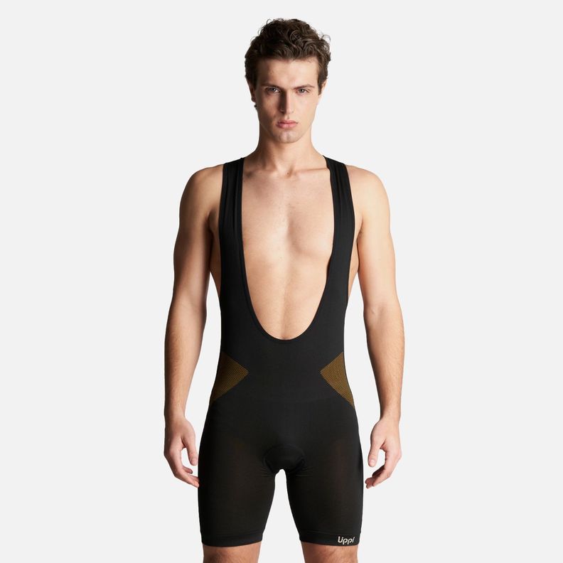 Calza Hombre 4 Bike Suit Seamless Short Grafito Lippi-1