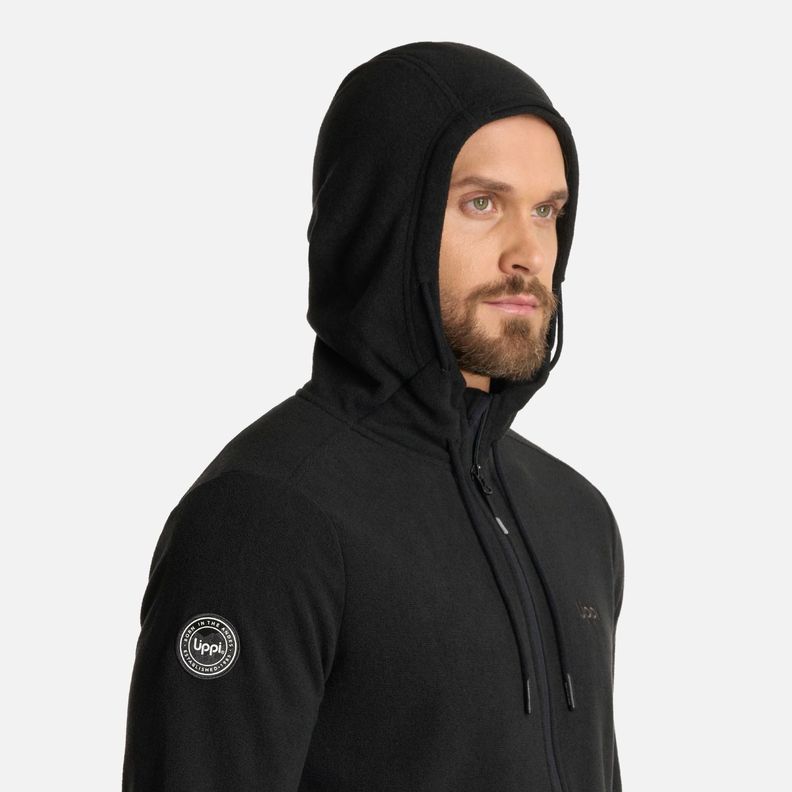 Polar Hombre Stripes Nano-F Full Zip Hoody Negro Lippi I25-3